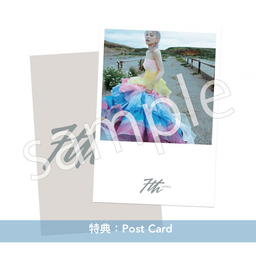 miwa 第7張原創專輯《7th》 <完全生産限定盤(CD+Blu-ray+PhotoBook+結他Pick)/初回生産限定盤(CD+Blu-ray)/通常盤(CD)>