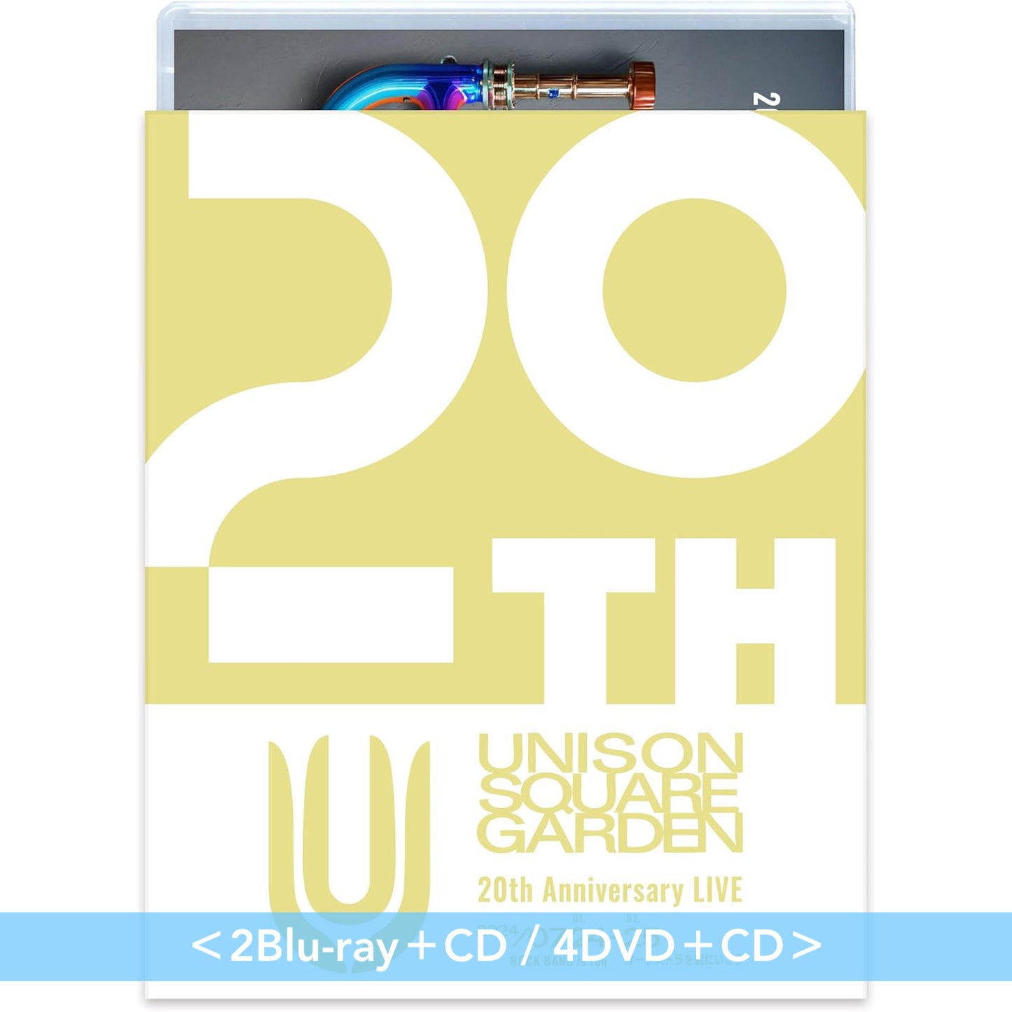 UNISON SQUARE GARDEN 組成20周年Live Blu-ray/DVD《UNISON SQUARE GARDEN 20th Anniversary LIVE "ROCK BAND is fun" 2024.07.24 / "オーケストラを観にいこう" 2024.07.25 at Nippon Budokan》<2Blu-ray+CD/4DVD+CD>