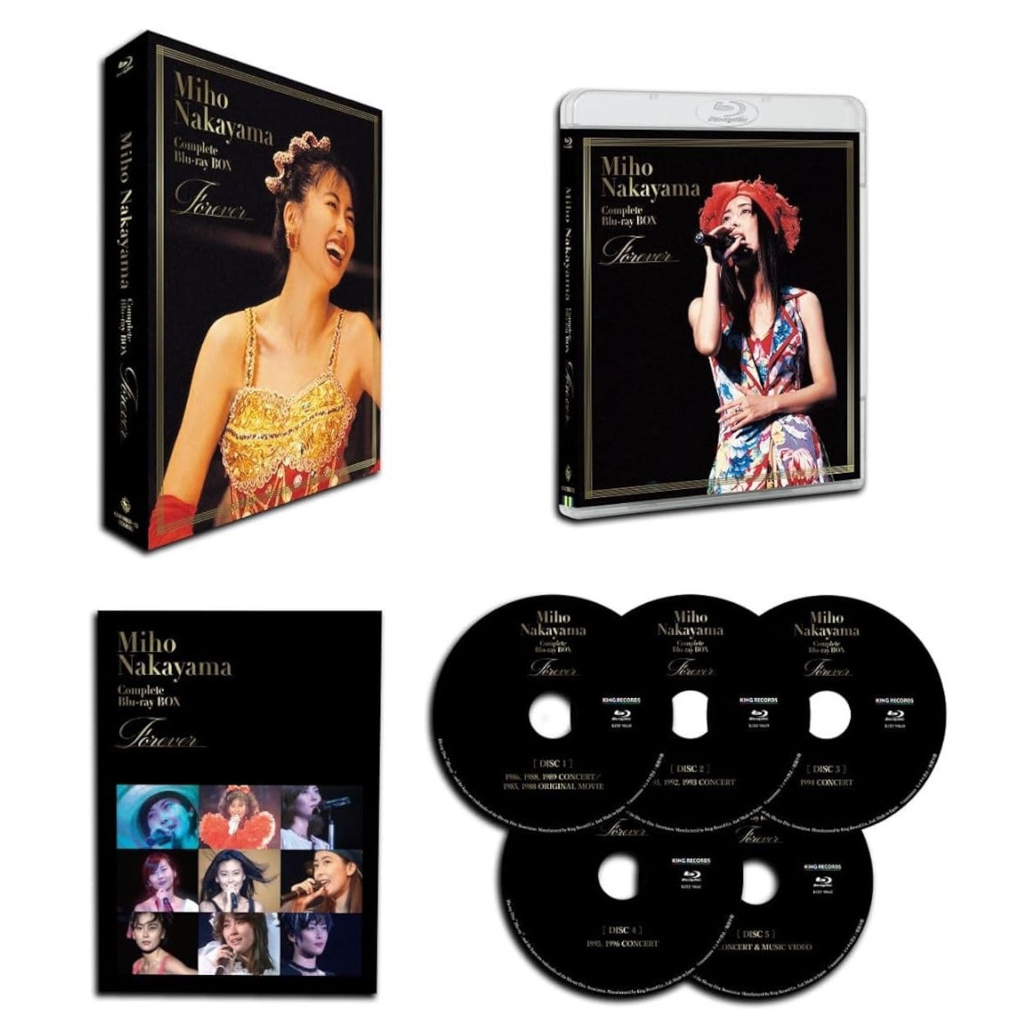 中山美穂 80~90年代演唱會HD高清重製 Blu-ray Box《Miho Nakayama Complete Blu-ray BOX~Forever》<5Blu-ray>