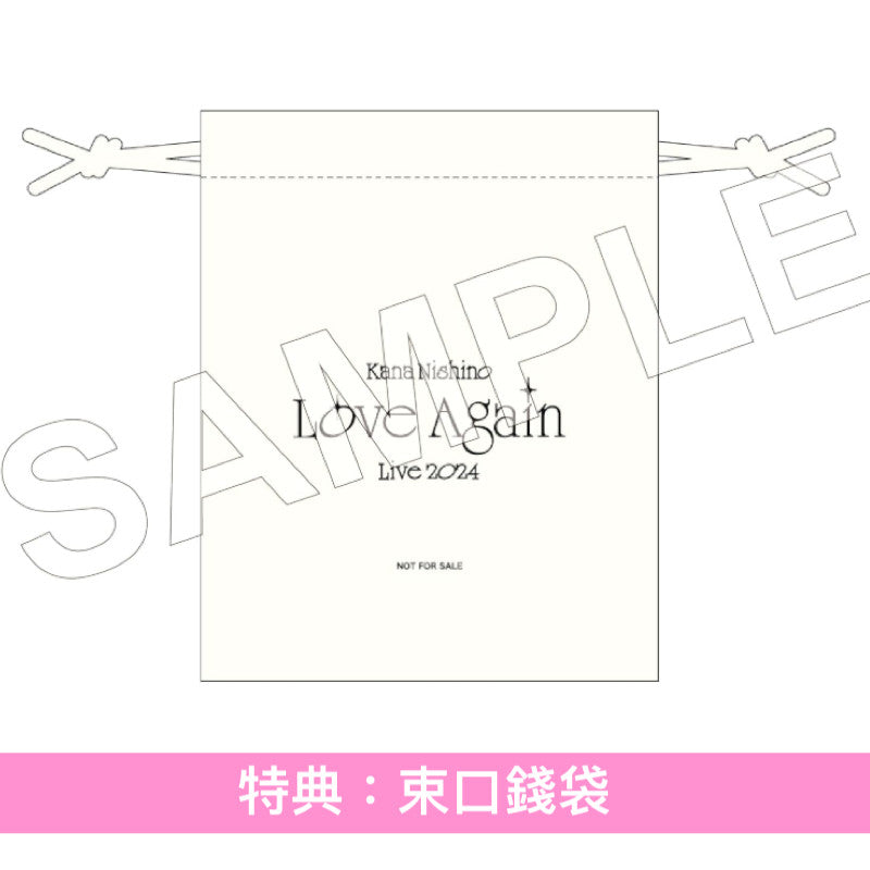 西野加奈 Live Blu-ray《Kana Nishino Love Again Live 2024》 <完全生産限定盤(2Blu-ray+Photo Book+頸帶+Photo Card)/通常盤(Blu-ray+即影即有相風格Off Shot卡)>