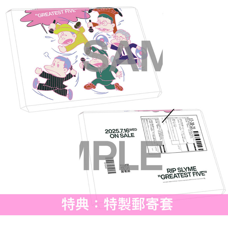 RIP SLYME 組成25周年紀念 精選輯《GREATEST FIVE》 <初回限定盤(3CD+貼紙+海報)/通常盤(3CD)>