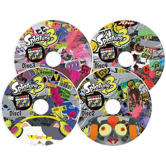 Splatoon 3 原聲專輯《Splatoon3 ORIGINAL SOUNDTRACK -Splatune3-》 <4CD>