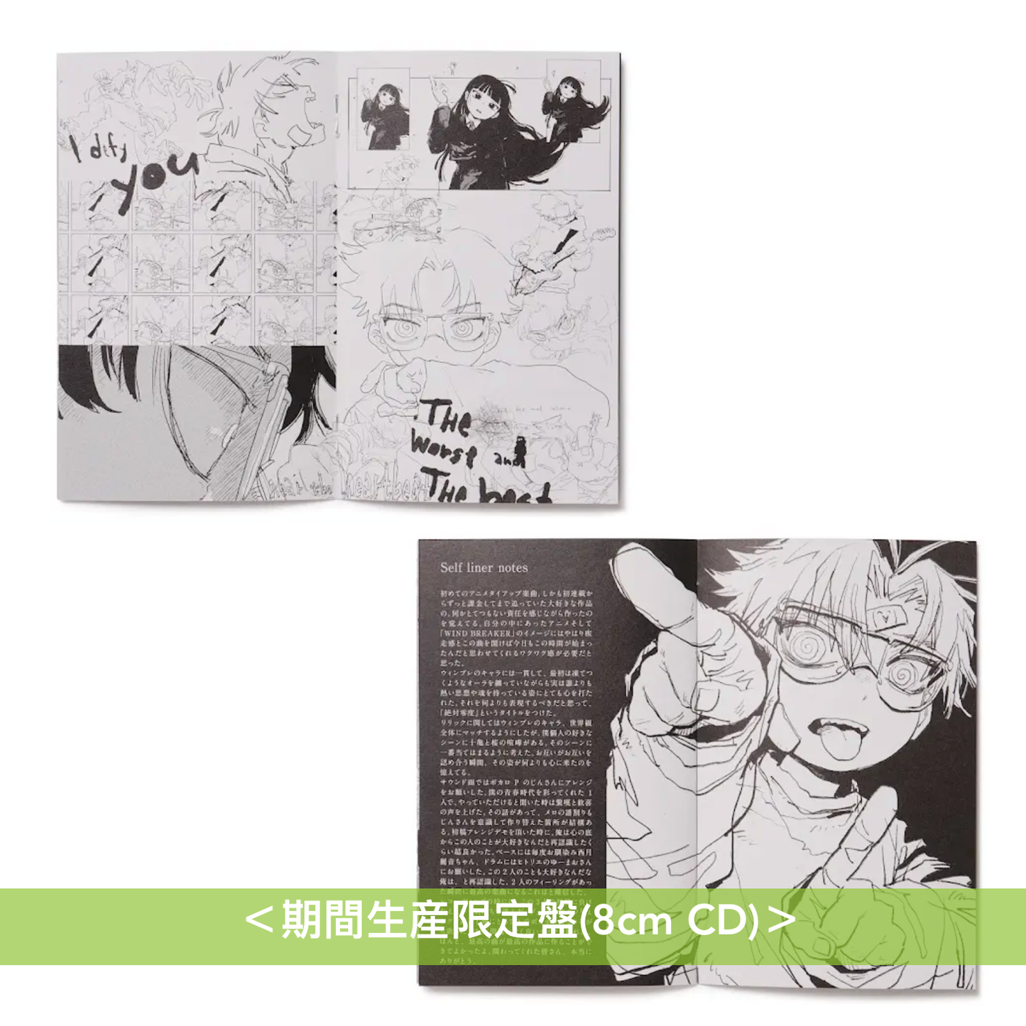 Natori (なとり) 單曲CD《絶対零度》動畫「WIND BREAKER」片頭曲 <期間生産限定盤(8cm CD)>