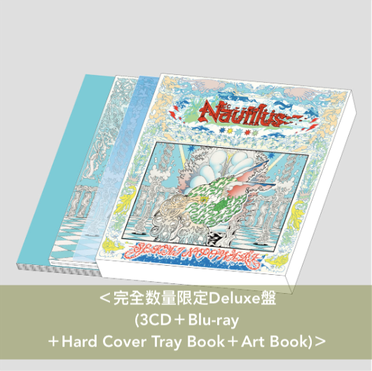 SEKAI NO OWARI 第7張原創專輯《Nautilus》<完全数量限定Deluxe盤(3CD+Blu-ray+Hard Cover Tray Book+Art Book)/初回限定盤(CD+Blu-ray+Live Photo Book)/通常盤(CD)>