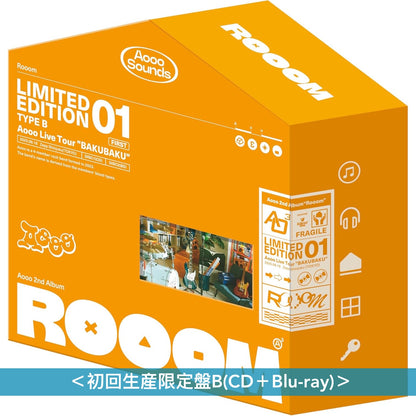 Aooo 第2張原創專輯《Rooom》＜初回生産限定盤A(CD＋Blu-ray)／初回生産限定盤B(CD＋Blu-ray)／通常盤(CD)＞