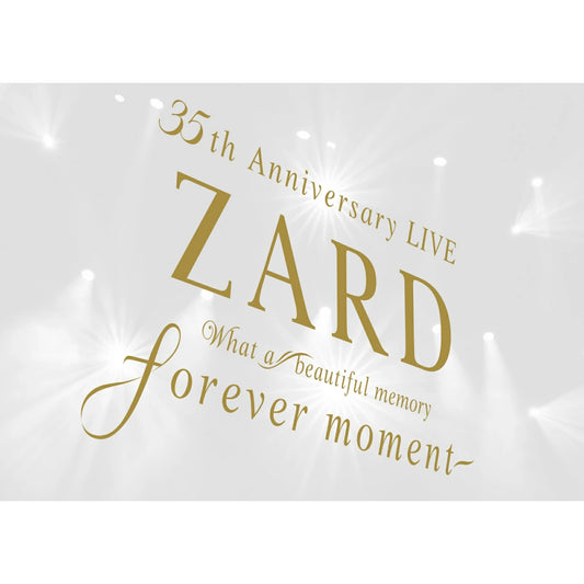 ZARD出道35周年Live Blu-ray/DVD《ZARD 35th Anniversary LIVE "What a beautiful memory ～forever moment～"》＜2Blu-ray/3DVD＋Booklet＞