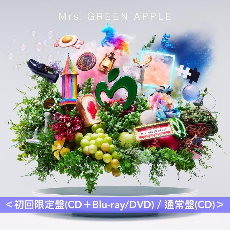 Mrs.GREEN APPLE 出道10周年精選輯《10》＜10 & ❝Harmony❞ COMPLETE BOX(CD＋2Blu-ray/3DVD＋Goods Set)／初回限定盤(CD＋Blu-ray/DVD)／通常盤(CD)＞、Live Blu-ray/DVD《Mrs. GREEN APPLE on "Harmony"》＜Blu-ray/DVD＞