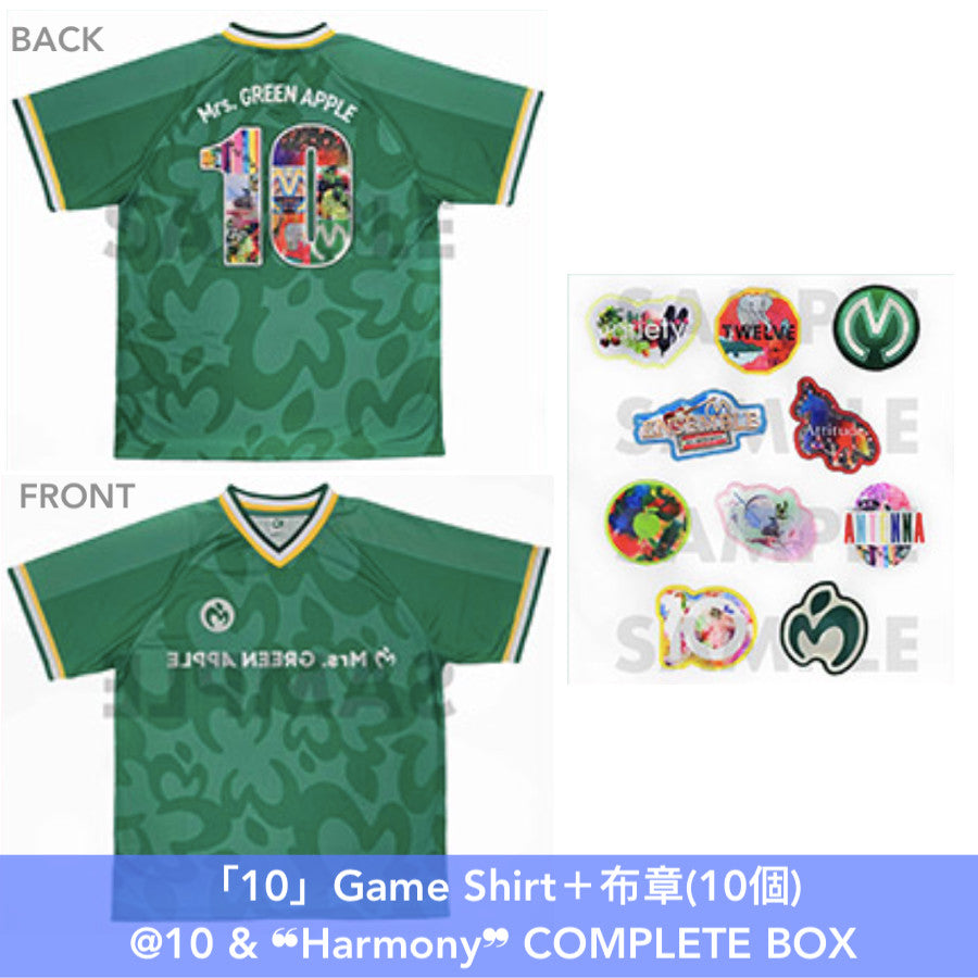 Mrs.GREEN APPLE 出道10周年精選輯《10》＜10 & ❝Harmony❞ COMPLETE BOX(CD＋2Blu-ray/3DVD＋Goods Set)／初回限定盤(CD＋Blu-ray/DVD)／通常盤(CD)＞、Live Blu-ray/DVD《Mrs. GREEN APPLE on "Harmony"》＜Blu-ray/DVD＞