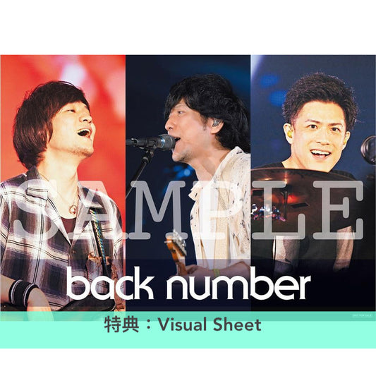 back number Live Blu-ray《in your humor tour 2023 at 東京ドーム》＜初回限定盤(2Blu-ray+PHOTOBOOK)／通常盤(Blu-ray)＞