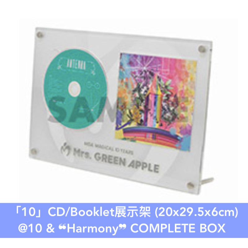 Mrs.GREEN APPLE 出道10周年精選輯《10》＜10 & ❝Harmony❞ COMPLETE BOX(CD＋2Blu-ray/3DVD＋Goods Set)／初回限定盤(CD＋Blu-ray/DVD)／通常盤(CD)＞、Live Blu-ray/DVD《Mrs. GREEN APPLE on "Harmony"》＜Blu-ray/DVD＞