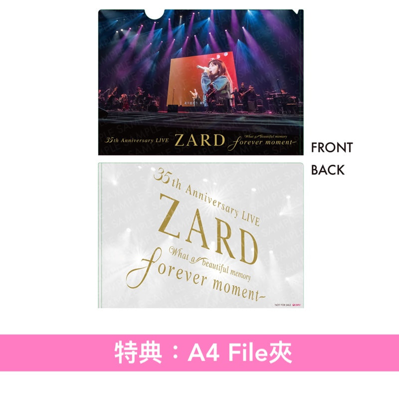 ZARD出道35周年Live Blu-ray/DVD《ZARD 35th Anniversary LIVE "What a beautiful memory ～forever moment～"》＜2Blu-ray/3DVD＋Booklet＞