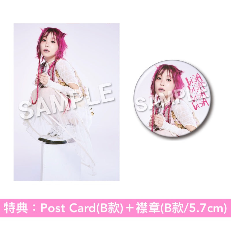 LiSA 第7張原創專輯《LACE UP》＜完全数量生産限定盤(CD＋Blu-ray＋布掛畫＋多功能收納架＋Photo Book)／初回生産限定盤(CD＋Blu-ray/DVD＋Photo Book)／通常盤(CD)＞