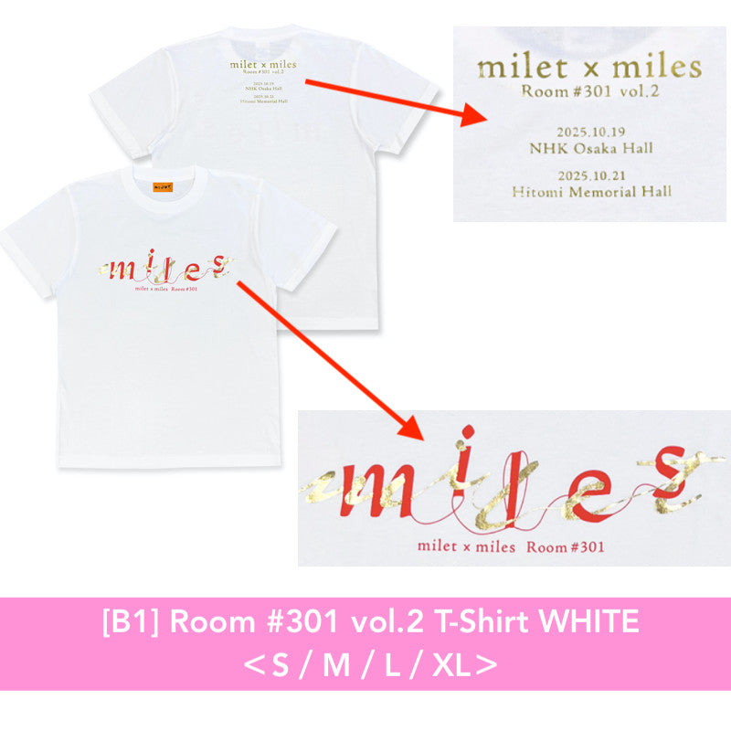 milet × miles room #301 Tシャツ Mサイズ news | シンガーソングライター milet（ミレイ） Official Web Site