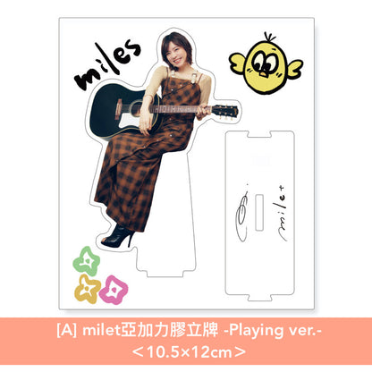 【12月頭追加】milet 「miles」5周年紀念亞加力膠立牌 官方商品預購