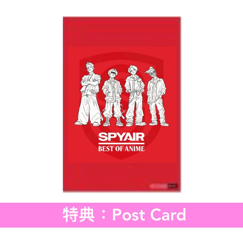 SPYAIR 自我翻唱動畫歌曲精選輯《BEST OF ANIME》＜完全生産限定盤(CD＋Blu-ray)／通常盤(CD)＞
