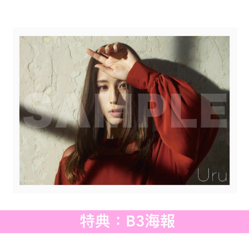 Uru 第15張雙A面單曲CD《Never ends / 手紙》日劇「DOPE 麻薬取締部特捜課」／電影「雪風 YUKIKAZE」主題曲 ＜初回生産限定盤(CD＋Blu-ray)／通常盤(CD)＞