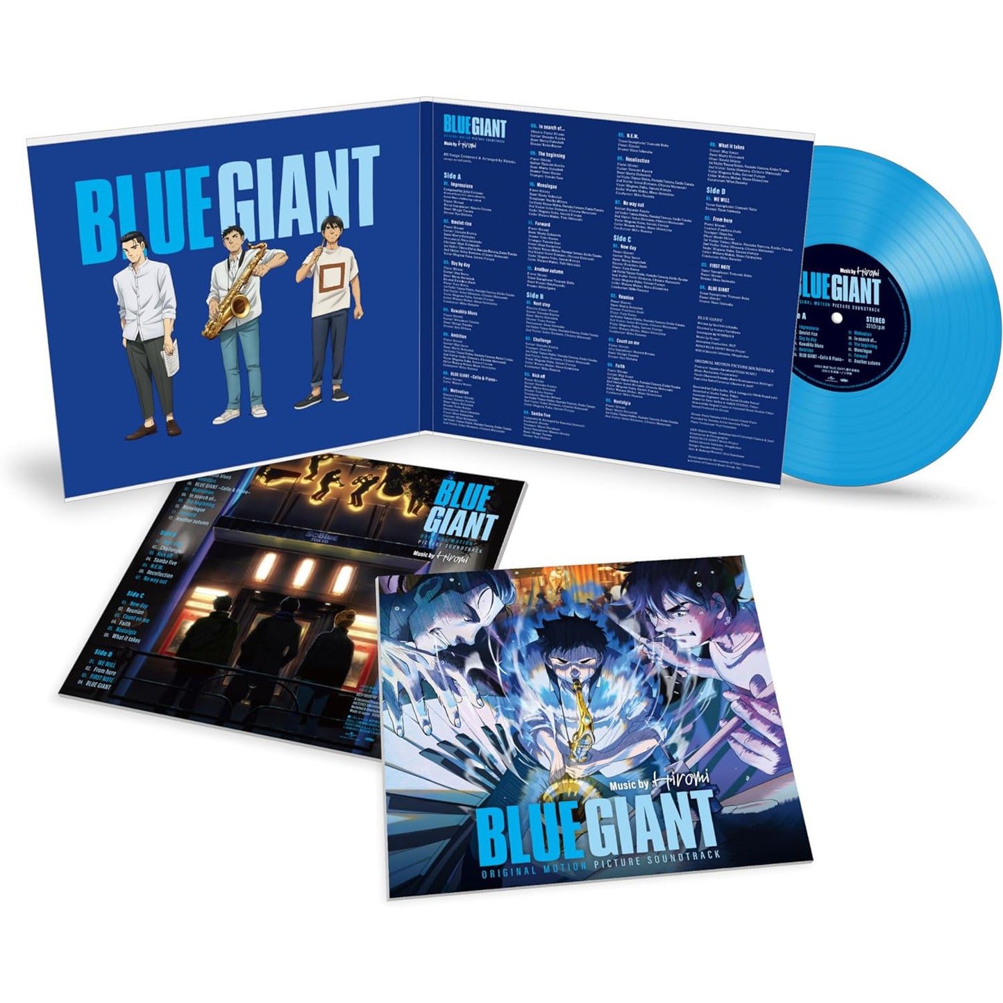 動畫「BLUE GIANT」劇場版 電影原聲大碟 國際版彩膠 ＜180g重量盤 藍色彩膠(2LP)＞