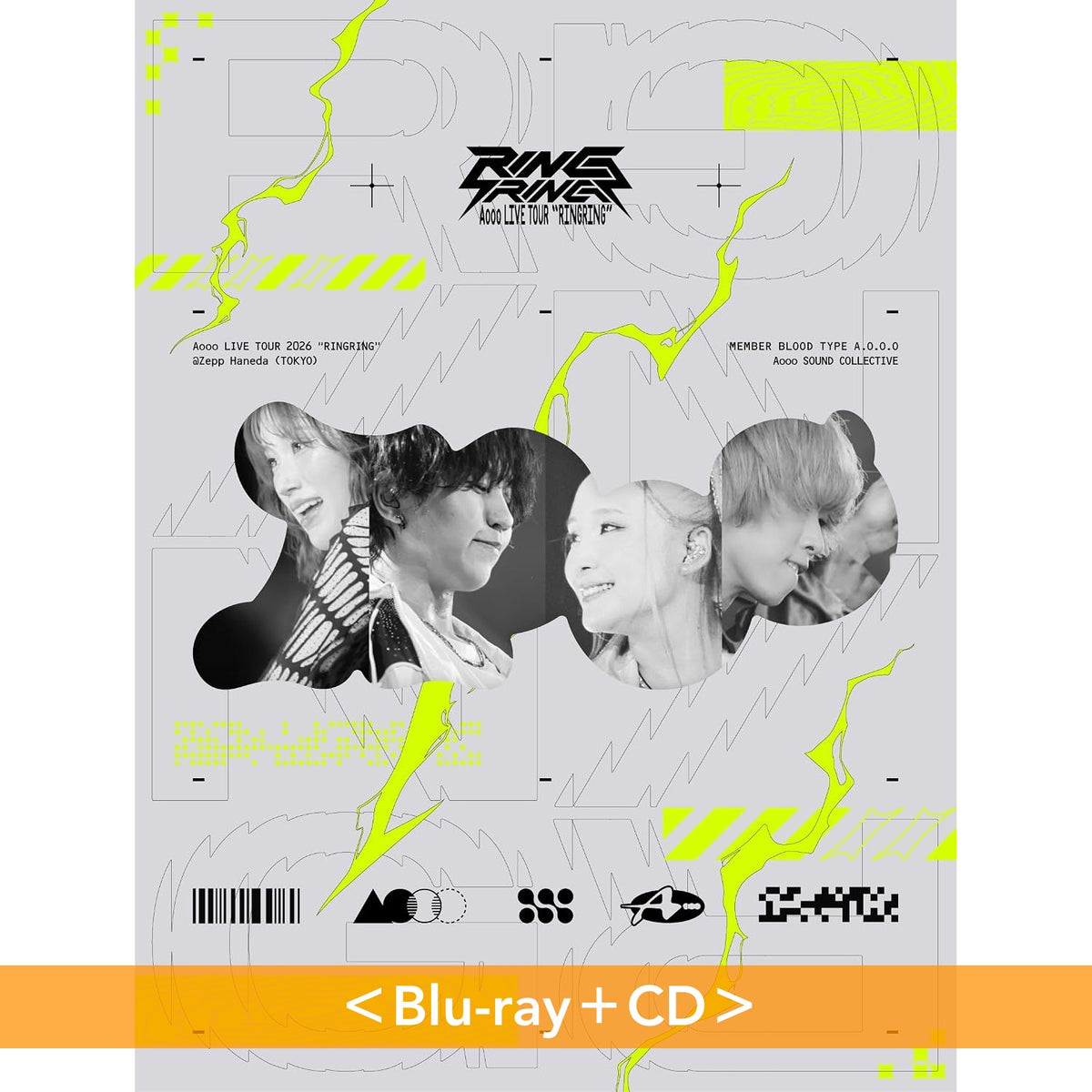 Aooo LIVE Blu-ray《Aooo Live Tour "RINGRING" at Zepp Haneda (TOKYO）》＜Blu-ray＋CD＞