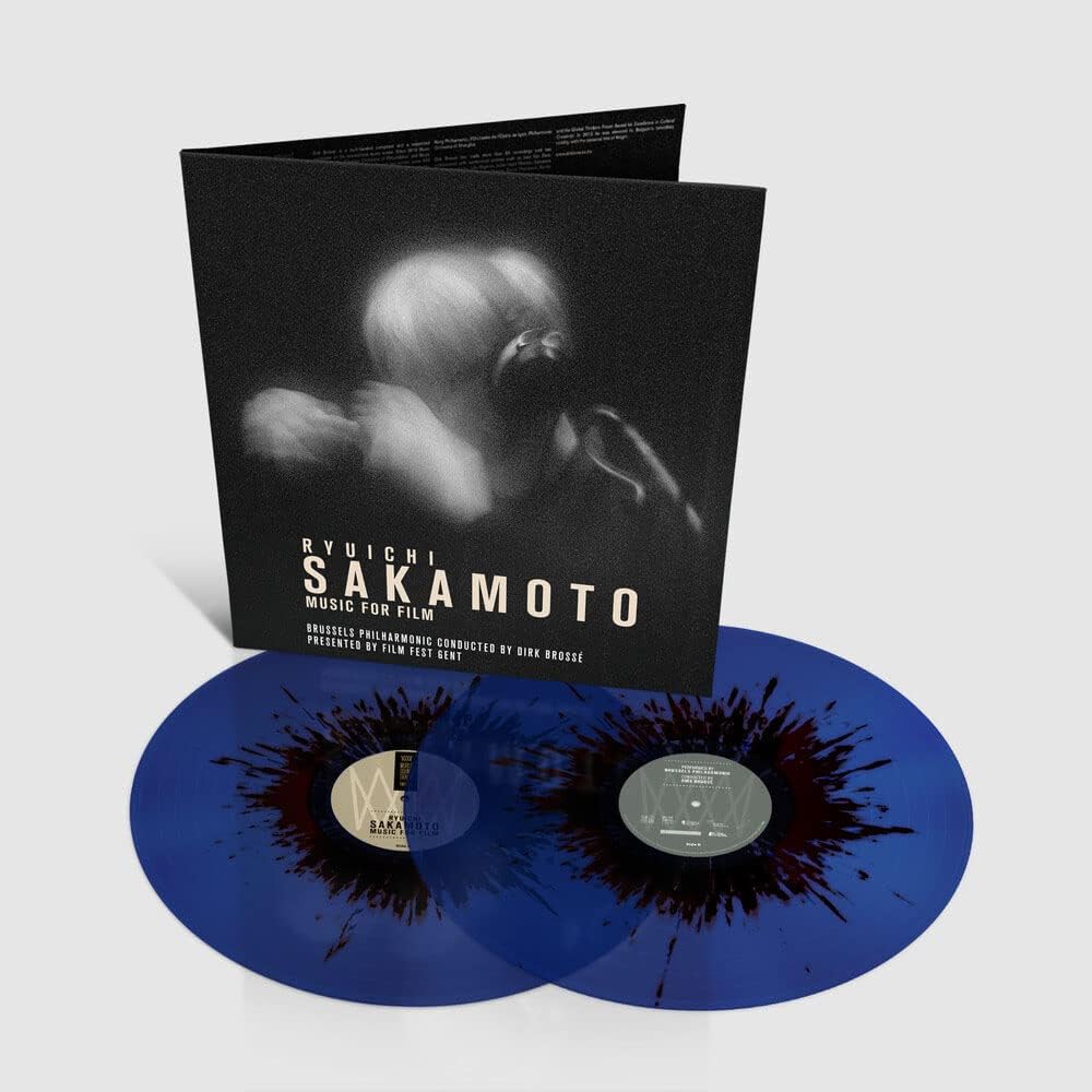 坂本龍一 Ryuichi Sakamoto "Music For Film" 2LP 黑色潑墨圖案彩膠