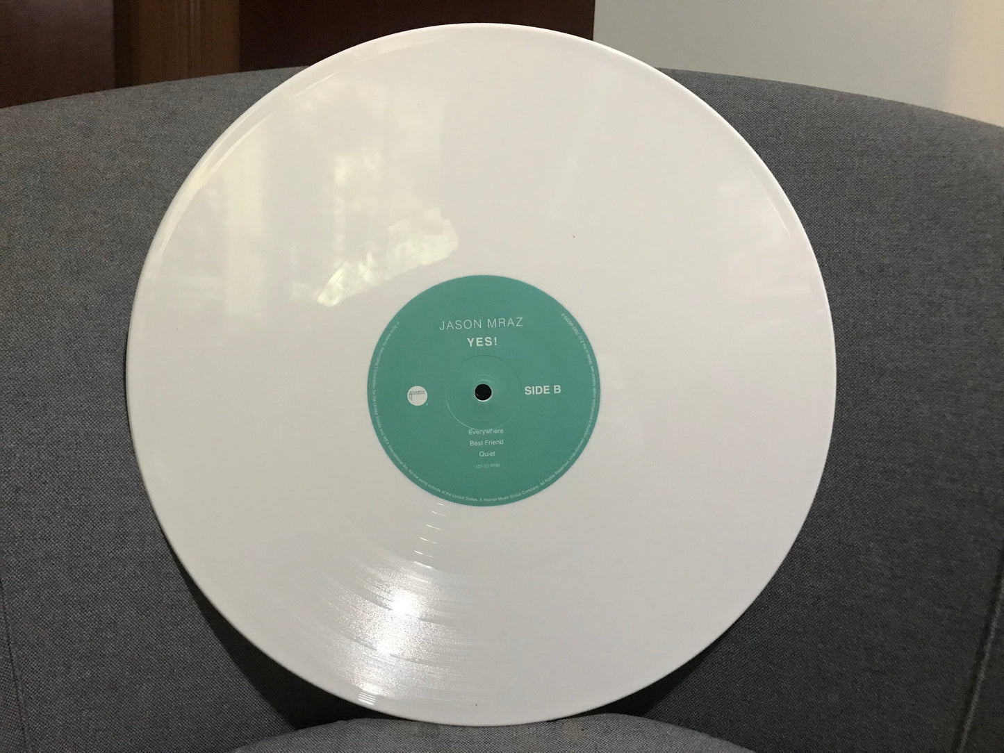 [80%新] Jason Mraz "Yes!" 白色黑膠特別版 ＋ CD