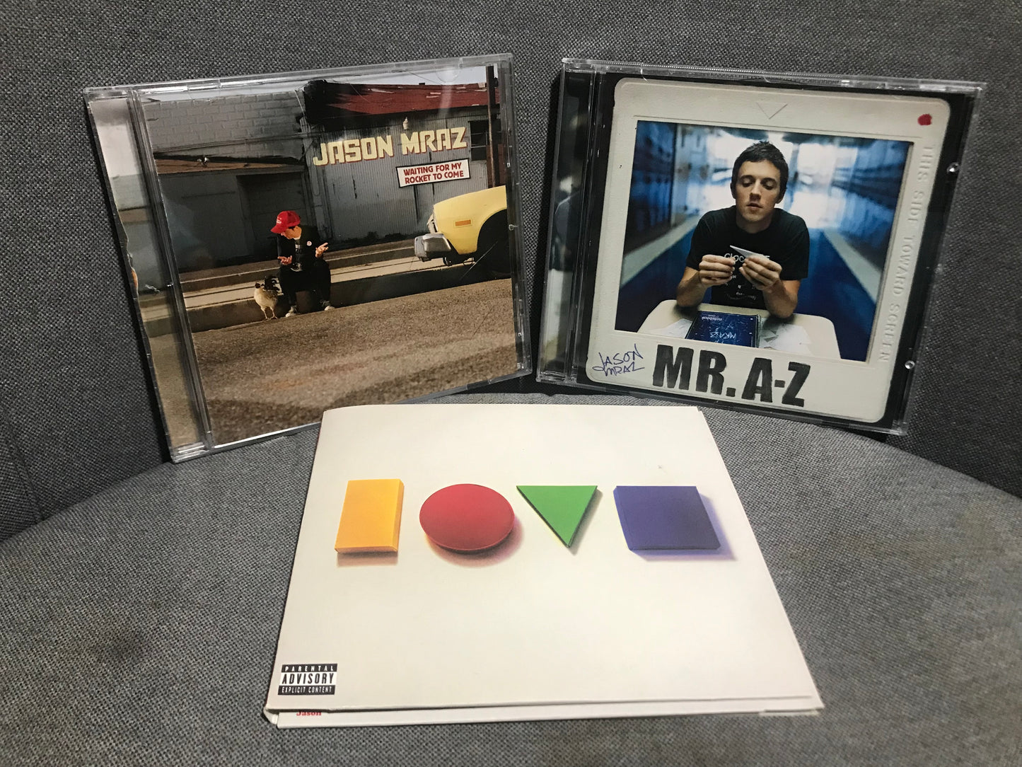 Jason Mraz 3 CDs -- "Waiting for My Rocket to Come" (2002), "Mr. A-Z" (2005), "LOVE" (2012)