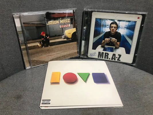 Jason Mraz 3 CDs -- "Waiting for My Rocket to Come" (2002), "Mr. A-Z" (2005), "LOVE" (2012)