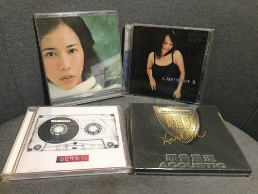 台灣國語專輯5張 -- 張惠妹《張惠妹II》(1997)、許美靜《蔓延》(1997)、莫文蔚《就是》(1999)、庾澄慶《庾澄慶演唱會實況錄音精選》(1994)、《亞洲創作人原音大碟 Demo I》(1998)