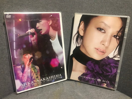 中島美嘉 Mika Nakashima DVD 港版--"Best" (2005, MV DVD), "Trust Our Voice Concert Tour 2009"(2009, 2DVD)